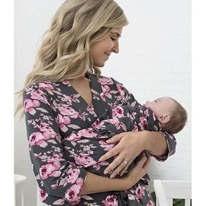 Gerber Modern Moments Baby Unisex Swaddle Blanket & Robe For Mom Set S/M